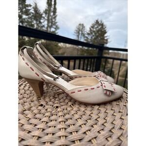 Teti Vero Cuoio Women's 9 US 40 EU Leather Heels Sandal Shoes Open Toe Italy